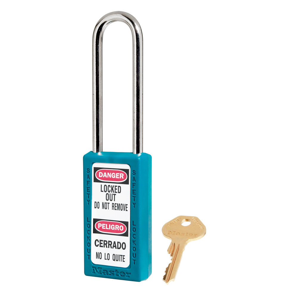 Master Lock 411 Zenex™ Thermoplastic Safety Padlock, 1-1/2" Wide with 3" Shackle