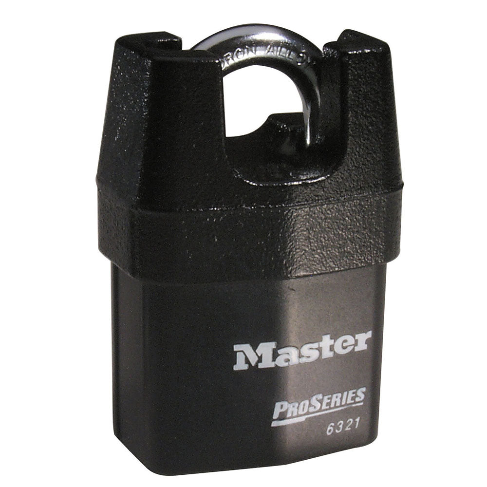 Master Lock 6321 ProSeries® Shrouded Laminated Steel Rekeyable Padlock 2-1/8in (54mm) Wide-Keyed-Master Lock-Keyed Different-3/4in (19mm)-6321