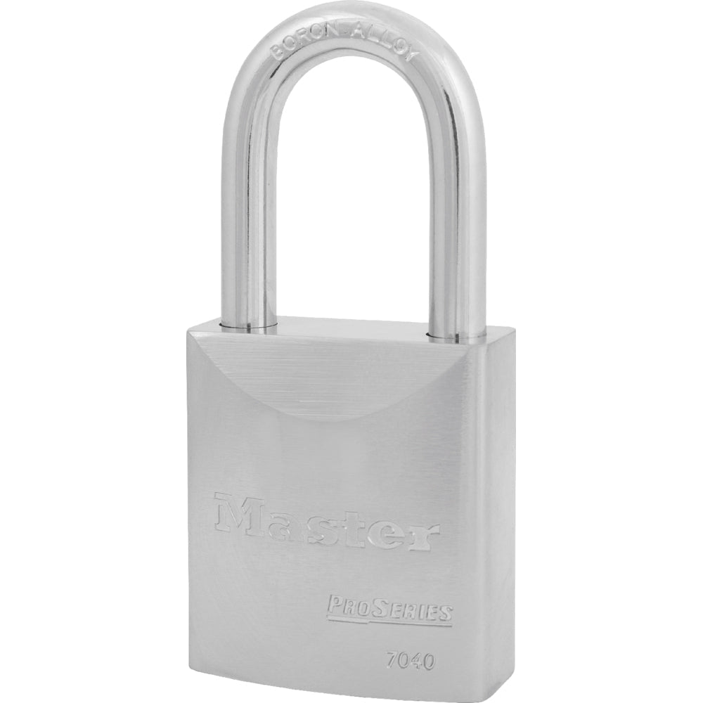Master Lock 7040 ProSeries® Solid Steel Rekeyable Padlock 1-3/4in (44mm) Wide-Keyed-Master Lock-Keyed Different-1-9/16in (40mm)-7040LF