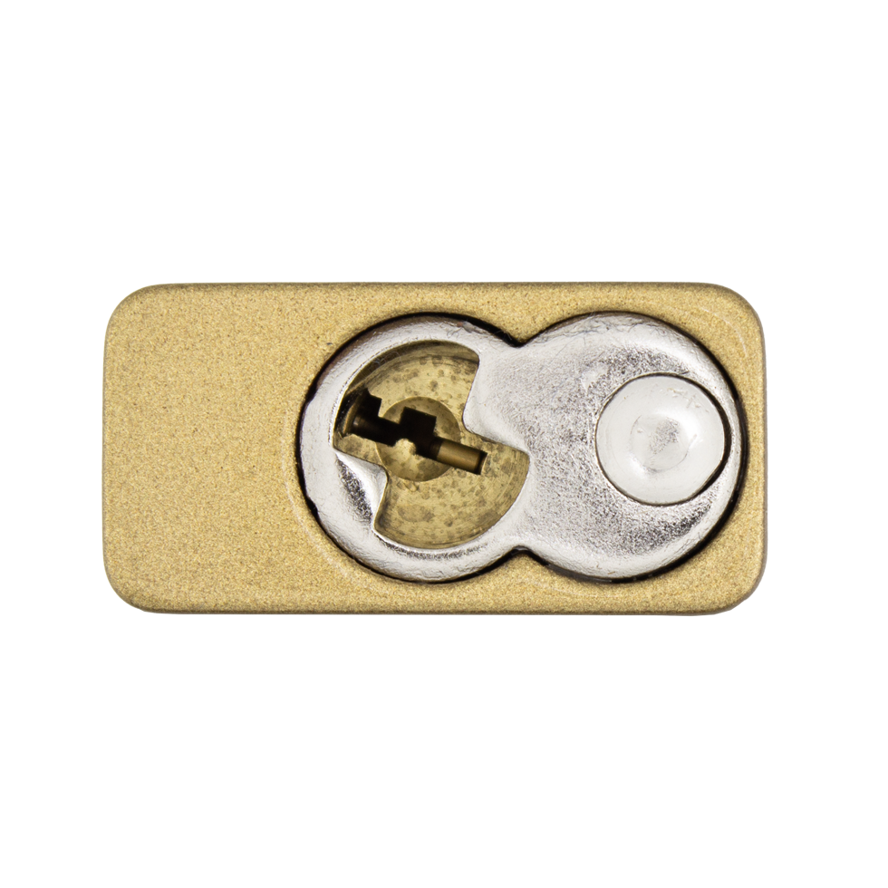 American Lock A1107PCGLD - Powder Coated Gold Aluminum Safety LOTO Padlock, 1-1/2" Wide with 3" Tall Shackle