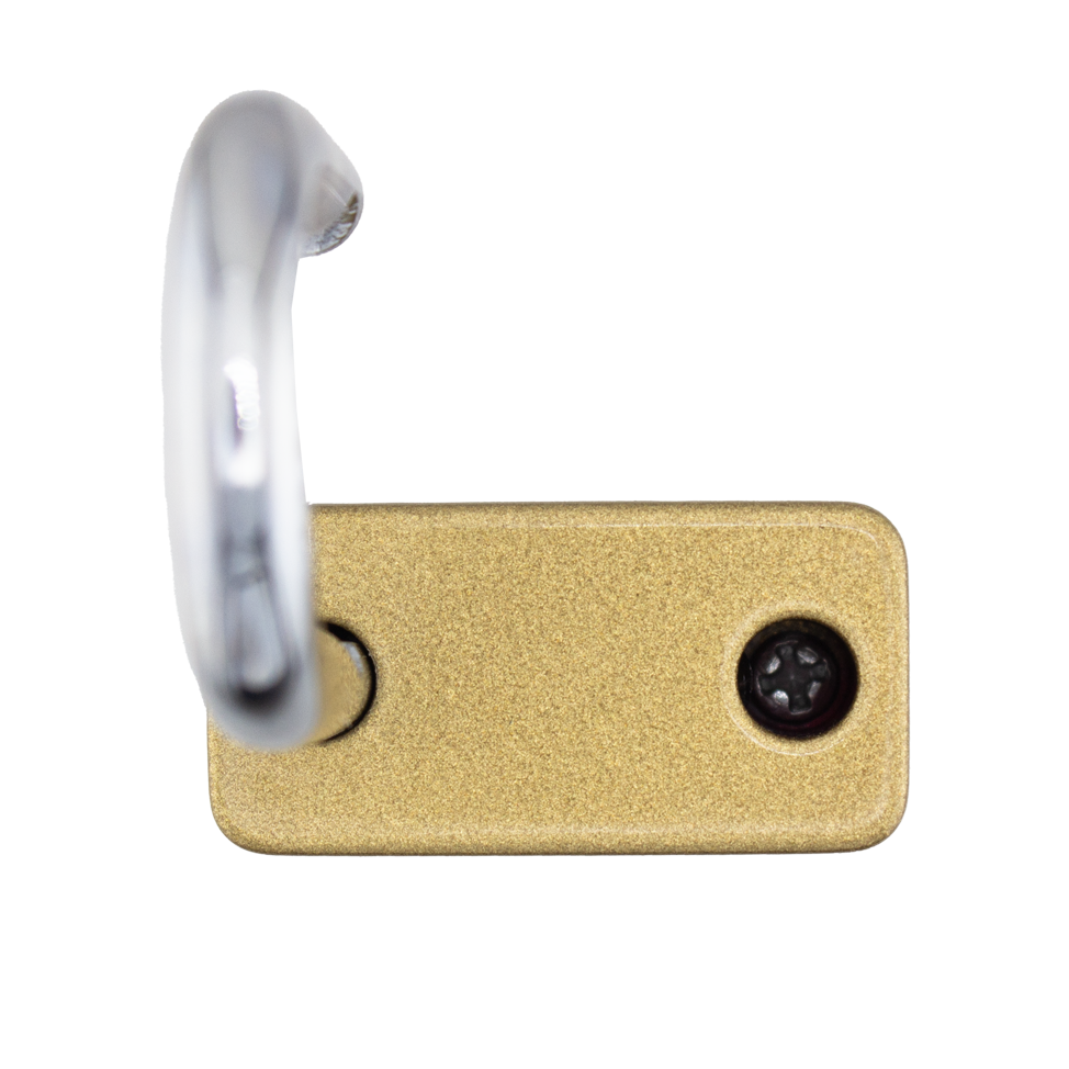 American Lock A1107PCGLD - Powder Coated Gold Aluminum Safety LOTO Padlock, 1-1/2" Wide with 3" Tall Shackle