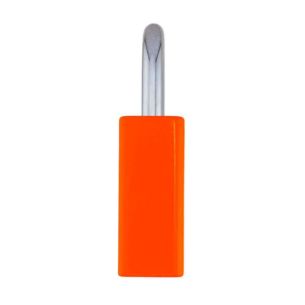 American Lock A1105PCNORJ - Powder Coated Neon Orange Aluminum Safety Padlock