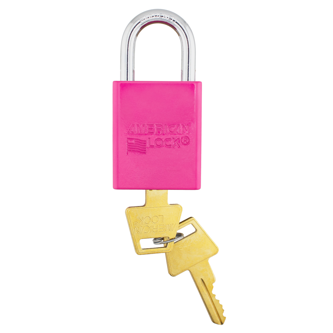 American Lock A1105PCPNK - Powder Coated Pink Aluminum Safety Padlock