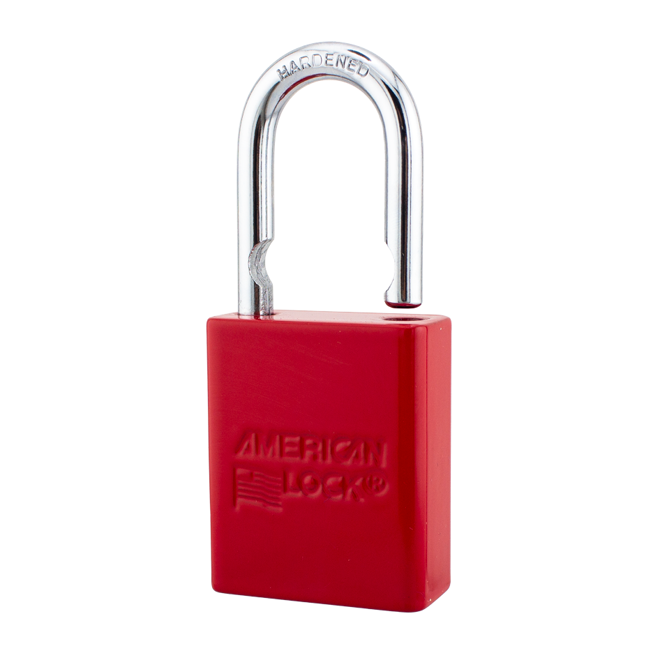American Lock A1105PCRED - Powder Coated Red Aluminum Safety Padlock