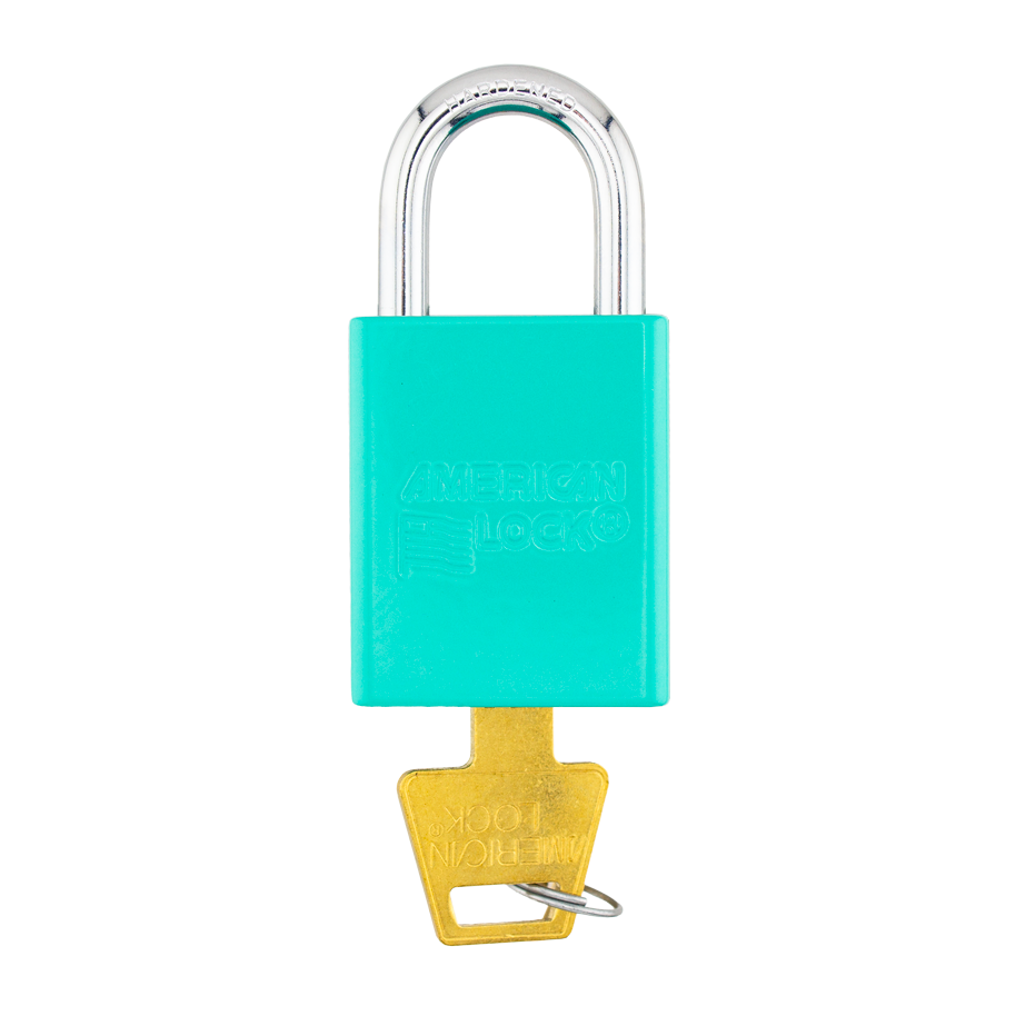 American Lock A1105PCTUQ - Powder Coated Turquoise Aluminum Safety Padlock