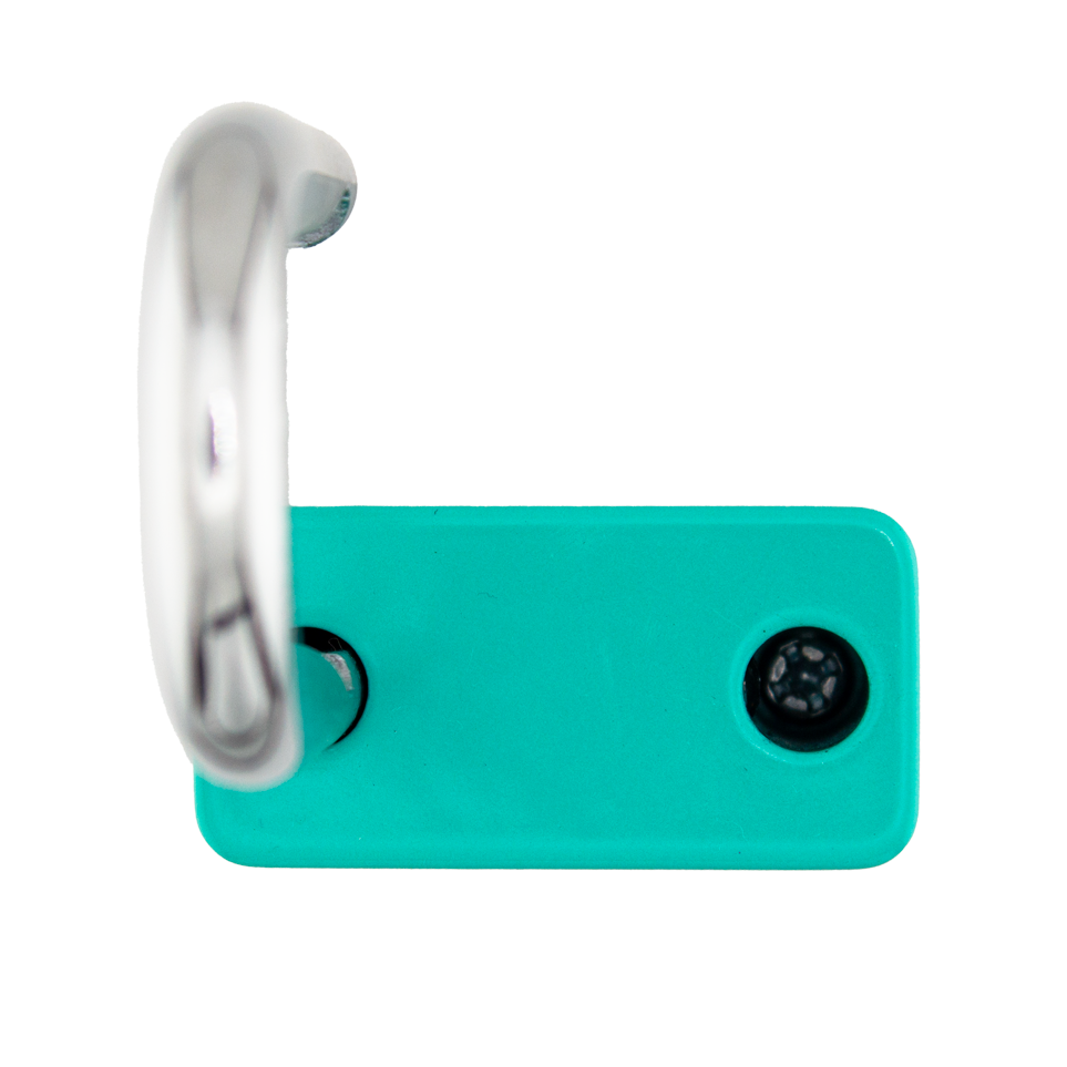 American Lock A1107PCTUQ - Powder Coated Turquoise Aluminum Safety LOTO Padlock, 1-1/2" Wide with 3" Tall Shackle