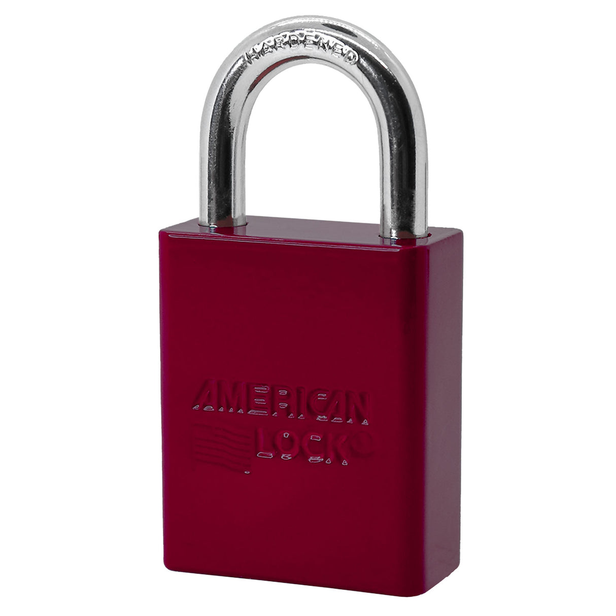 American Lock A1105 Powder Coated Aluminum Safety Padlock, 1-1/2" Wide with 1" Tall Shackle