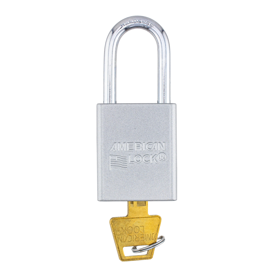 American Lock A1106PCSLV - Powder Coated Silver Aluminum Safety Padlock