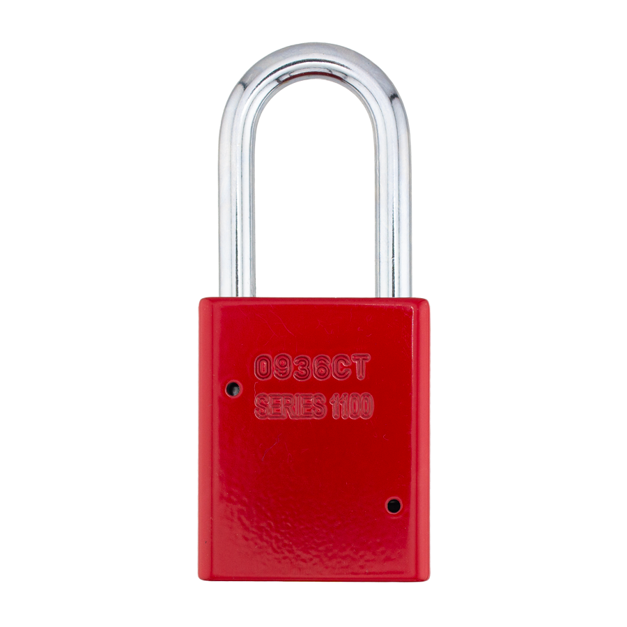 American Lock A1106PCRED - Powder Coated Red Aluminum Safety Padlock