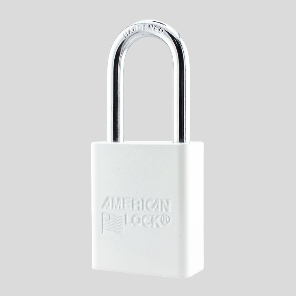 American Lock A1106PCWHT - Powder Coated White Aluminum Safety Padlock