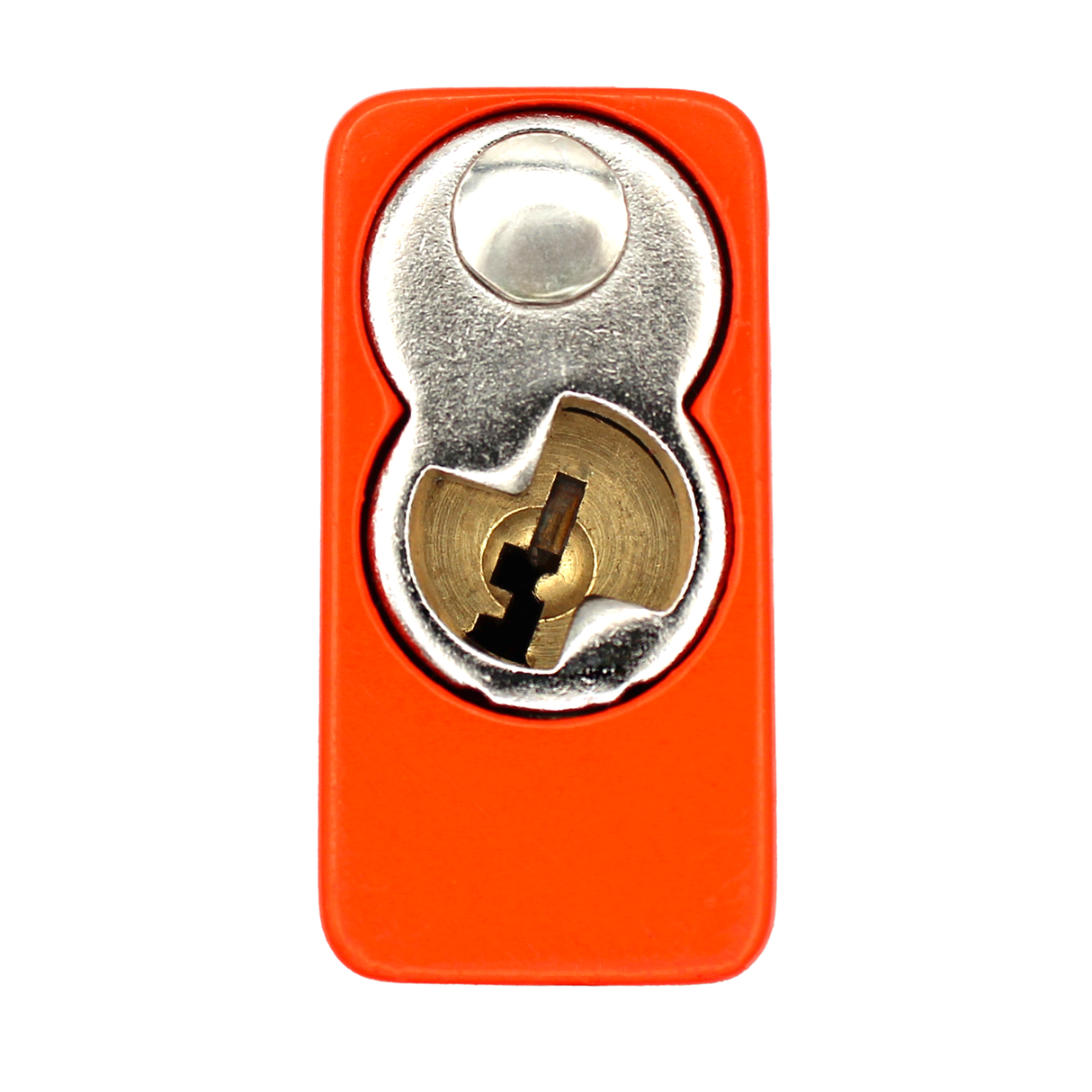 American Lock A1106PCNORJ - Powder Coated Neon Orange Aluminum Safety LOTO Padlock, 1-1/2" Wide with 1-1/2" Tall Shackle