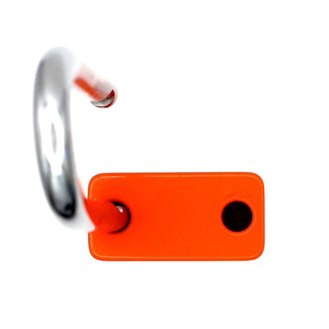 American Lock A1106PCNORJ - Powder Coated Neon Orange Aluminum Safety LOTO Padlock, 1-1/2" Wide with 1-1/2" Tall Shackle