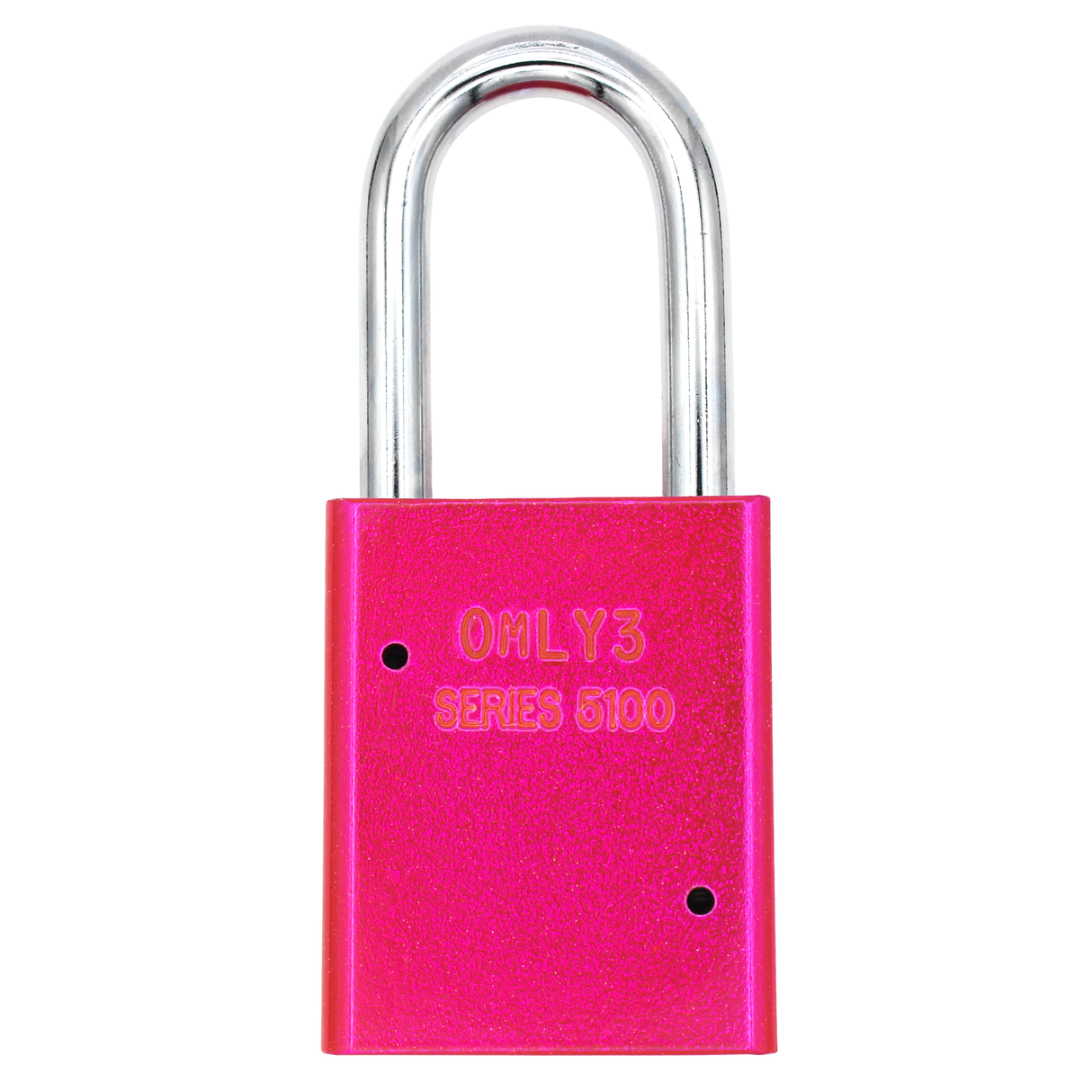 American Lock A1106PCNPNK - Powder Coated Neon Pink Aluminum Safety LOTO Padlock, 1-1/2" Wide with 1-1/2" Tall Shackle