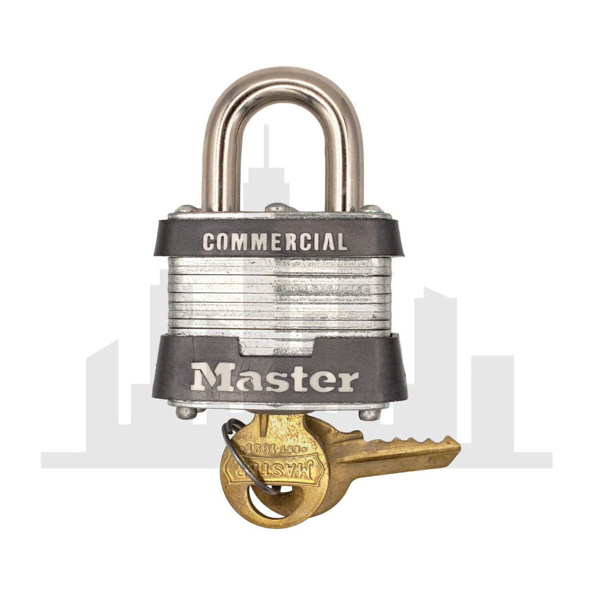 Master Lock 3 Laminated Steel Padlock 1-9/16" Wide