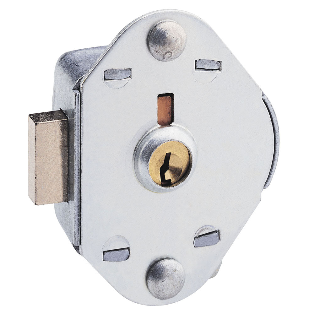 Master Lock 1710 Built-In Manual Deadbolt Keyed Lock for Lift Handle, Single Point Horizontal Latch and Box Lockers