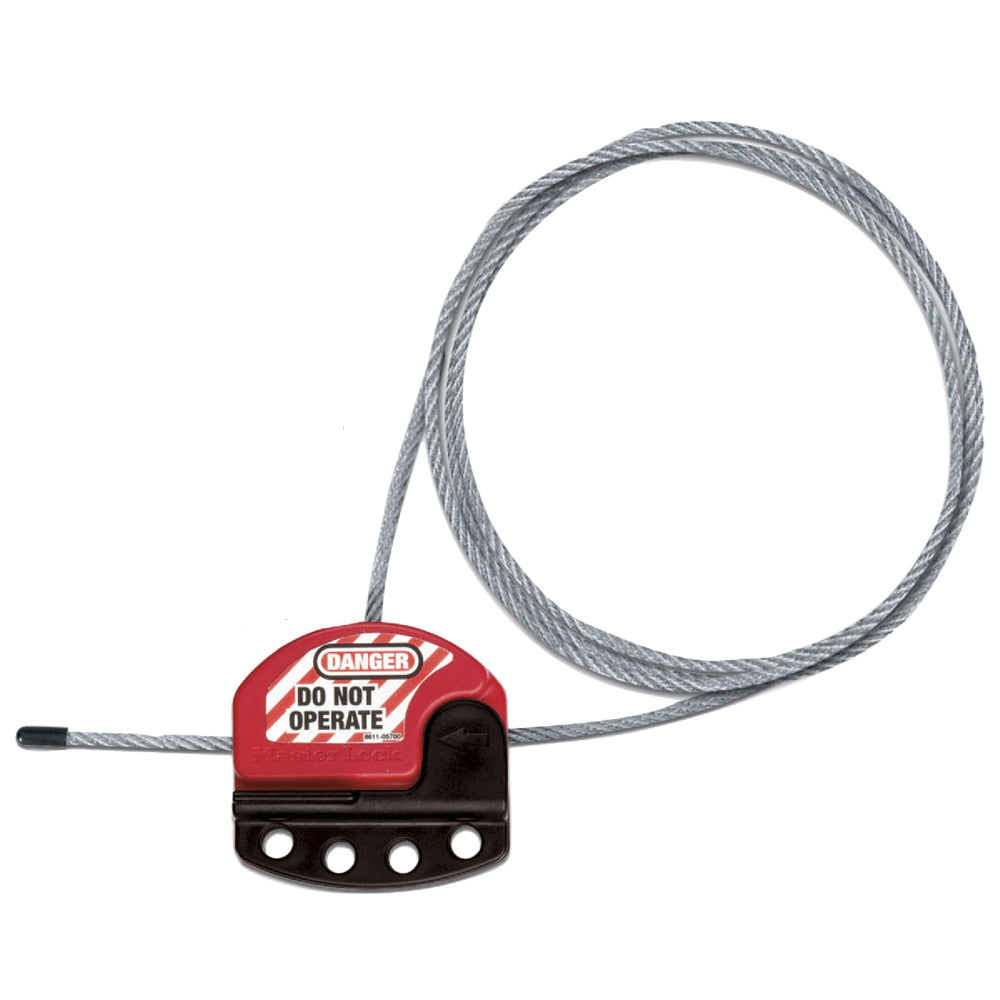 Master Lock S806CBL3 Adjustable Cable Lockout, 3ft (91.4cm) Cable