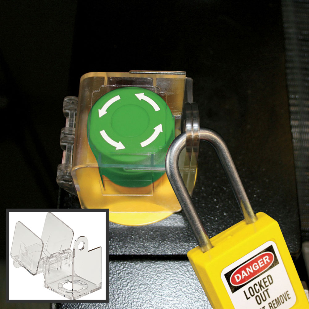 Master Lock S2153 Installed Push Button and Rotary Switch Cover
