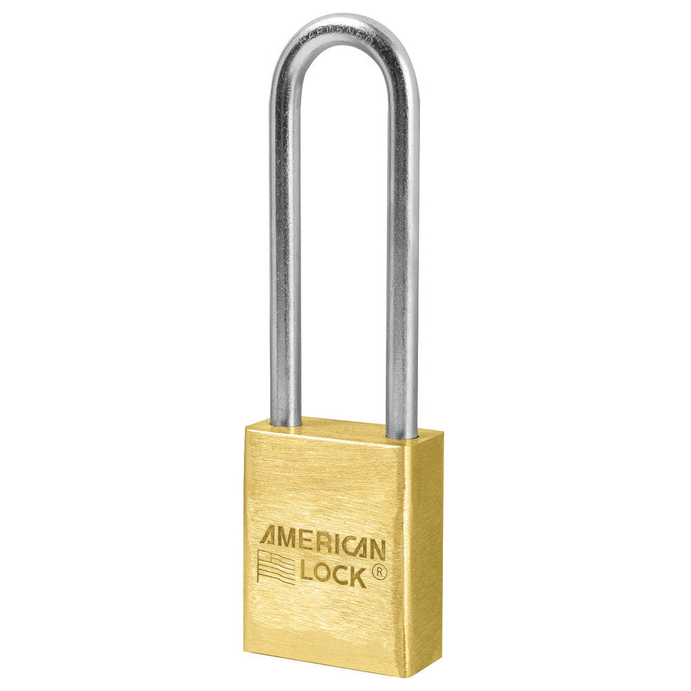 American Lock A42 1-1/2" Solid Brass Padlock with 3" Shackle