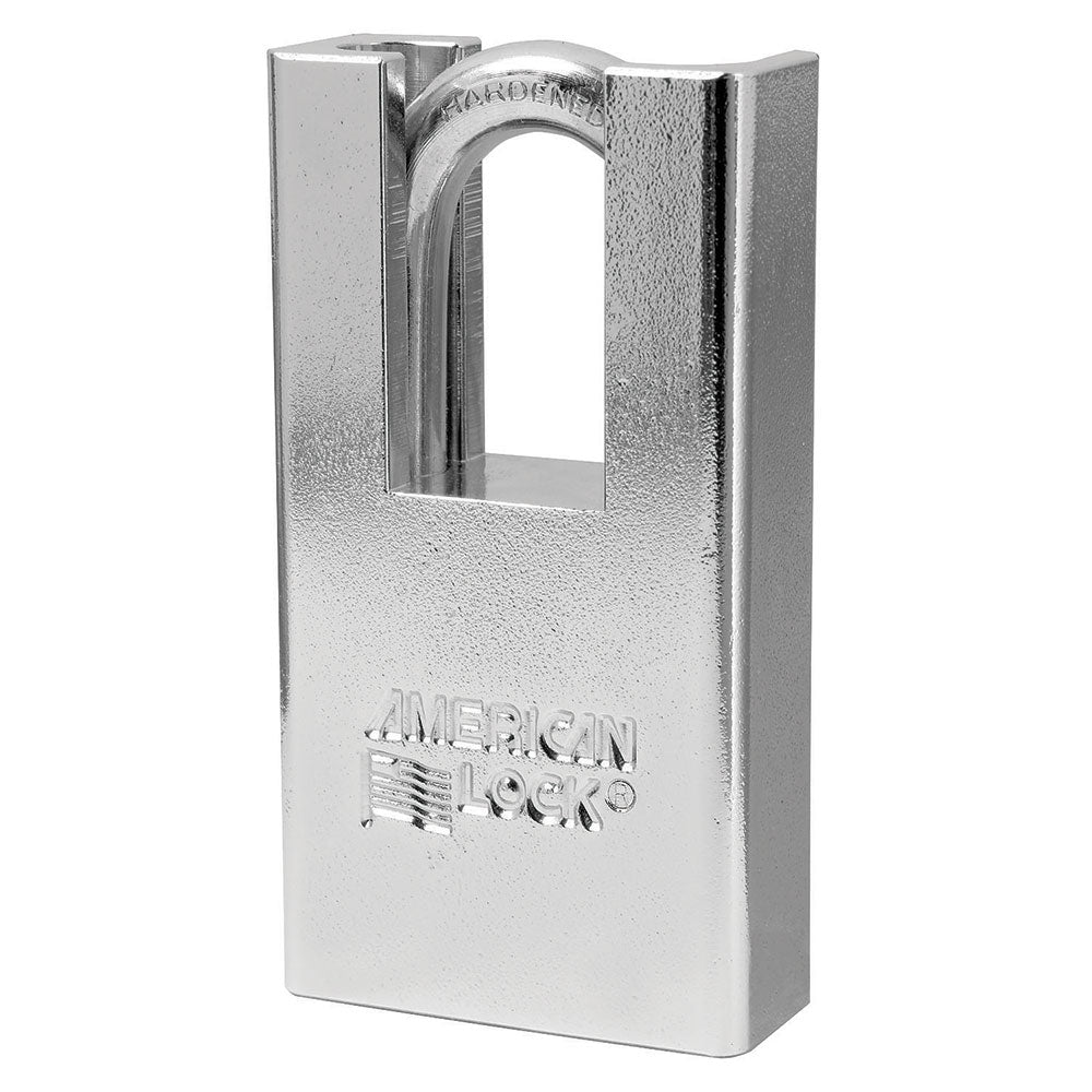 American Lock A6300 Shrouded Solid Steel Rekeyable 6-Padlock 1-3/4" Wide