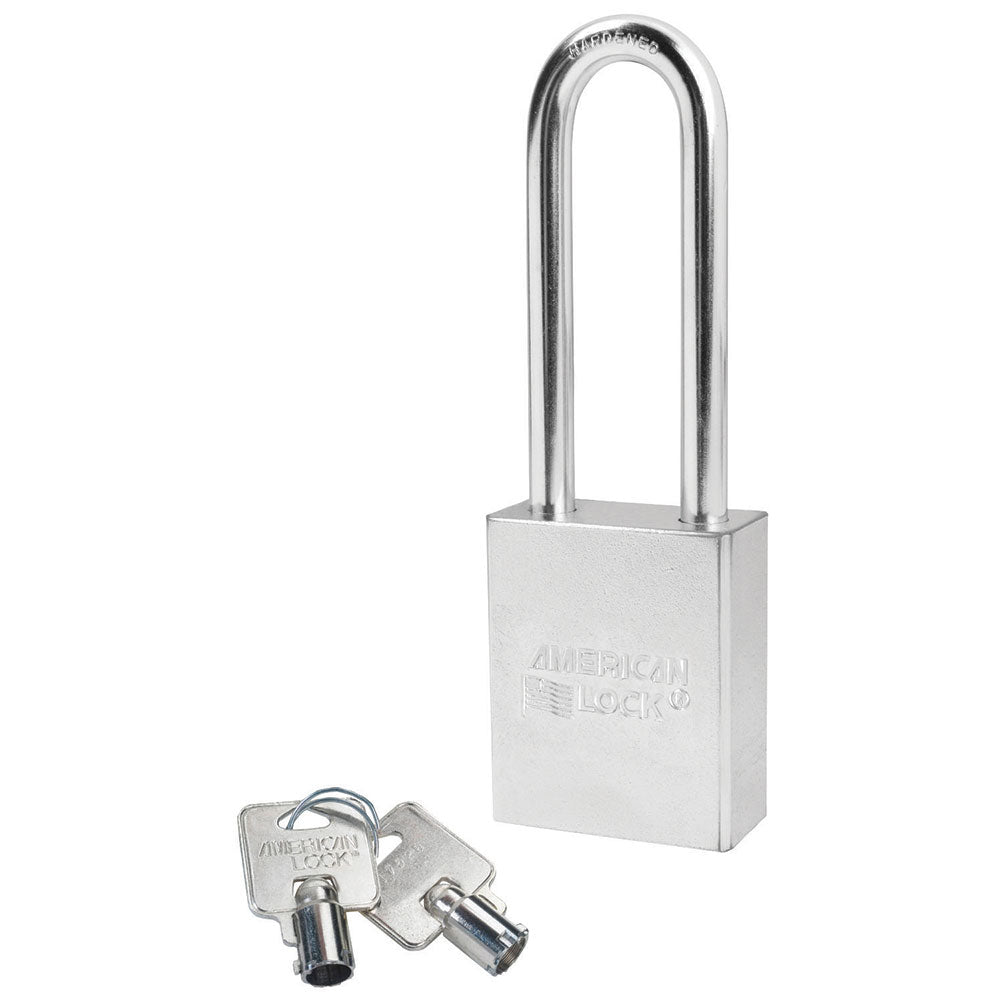 American Lock A7202 1-3/4" Solid Steel Rekeyable Tubular Cylinder Padlock with 3" Shackle