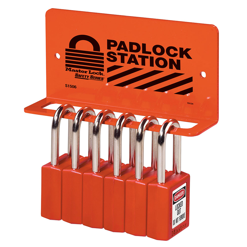 Master Lock S1506 Small Padlock Rack, Unfilled