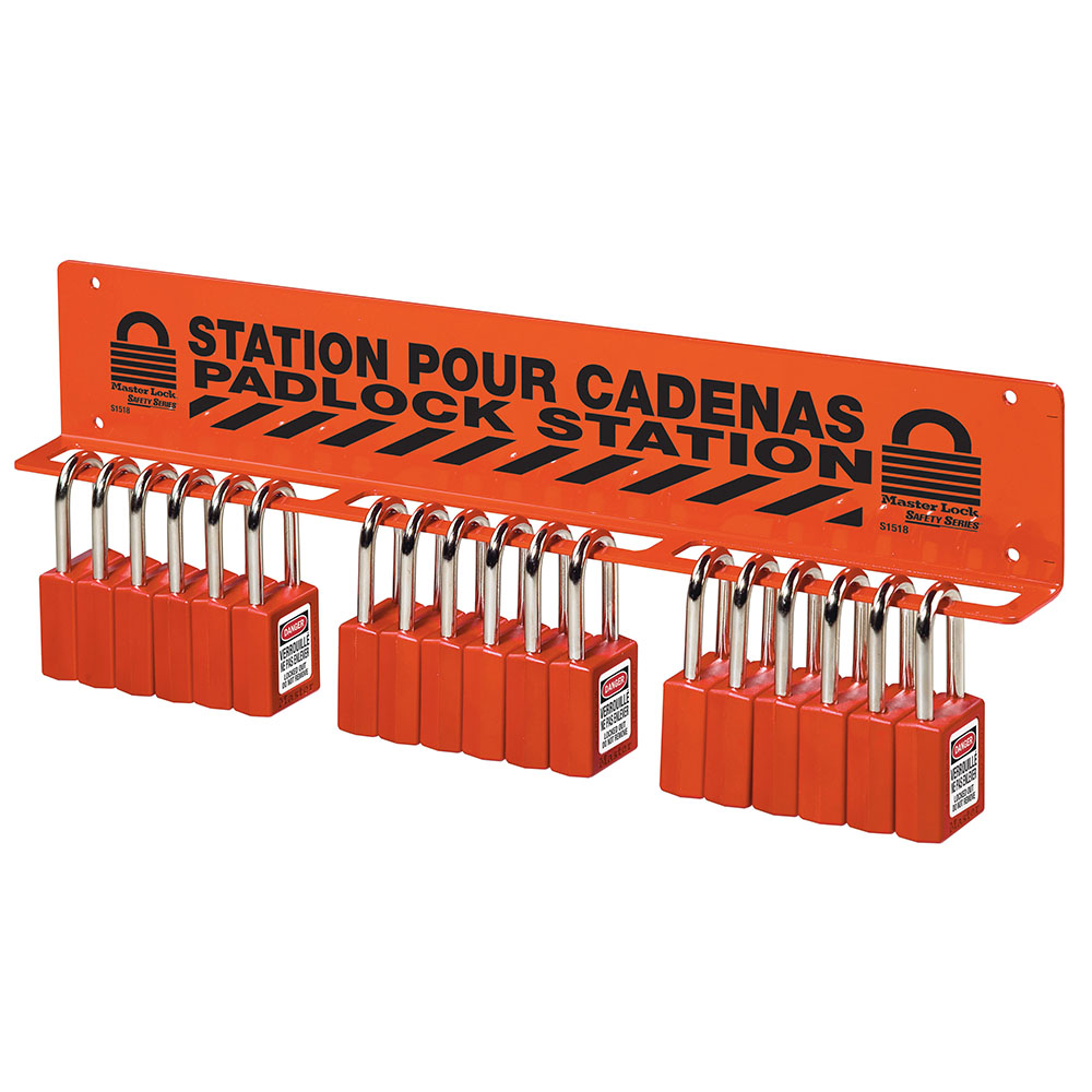 Master Lock S1518 Large Padlock Rack, Unfilled