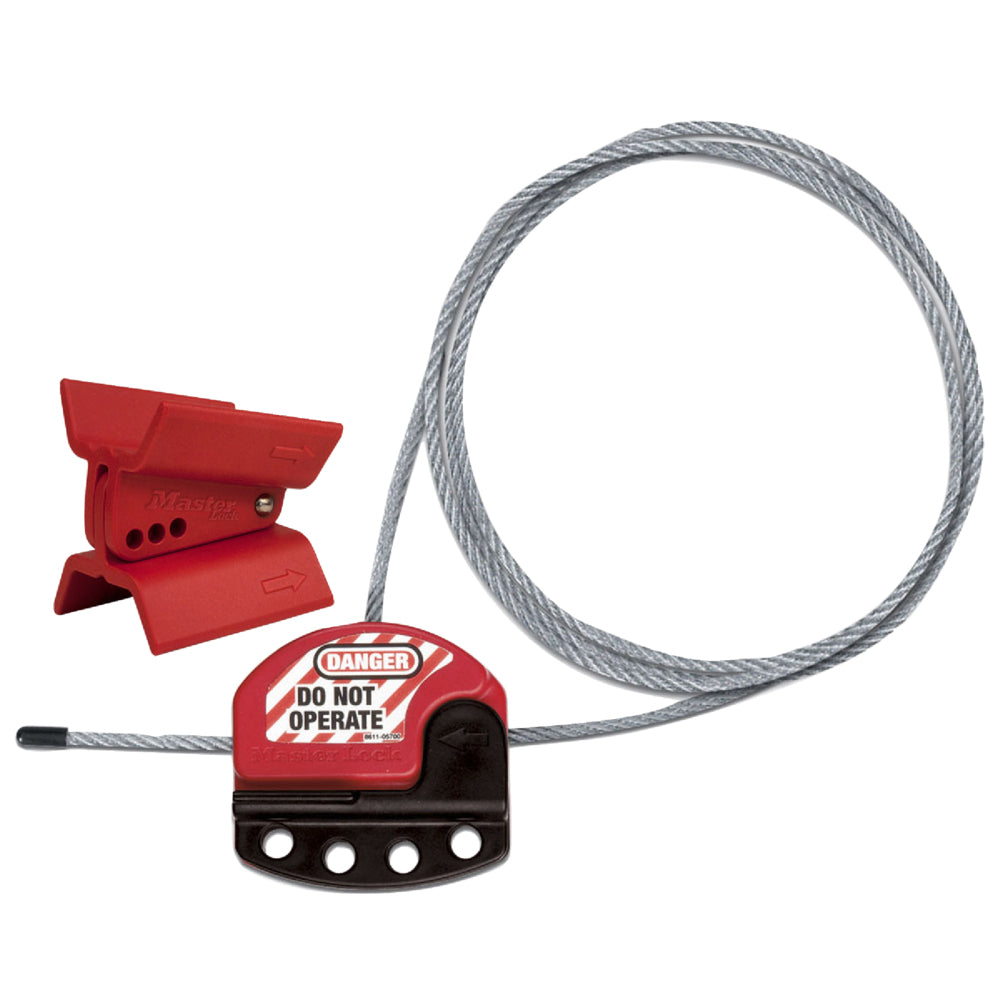 Master Lock S3921 Butterfly Valve Lockout Kit, Device and S806CBL3