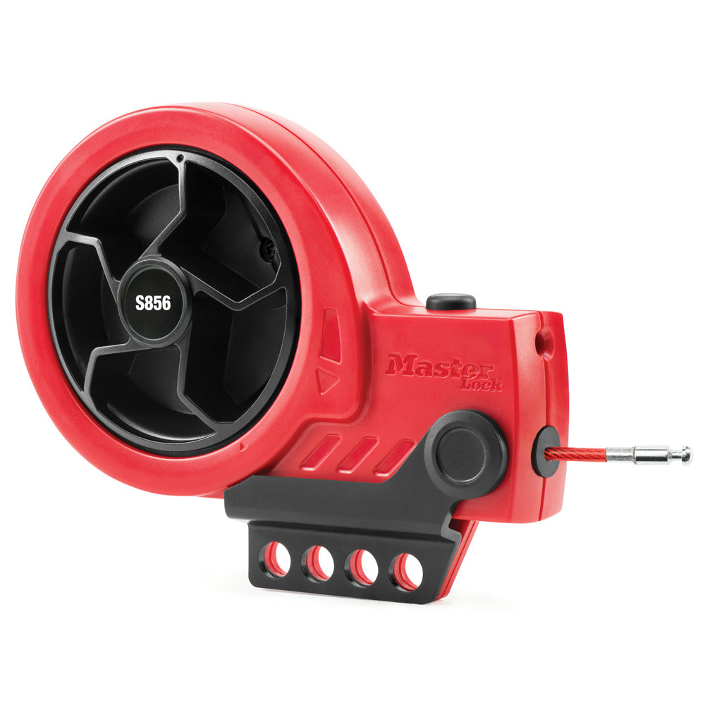 Master Lock S856 Retractable Cable Lockout Device with Steel Core Cable