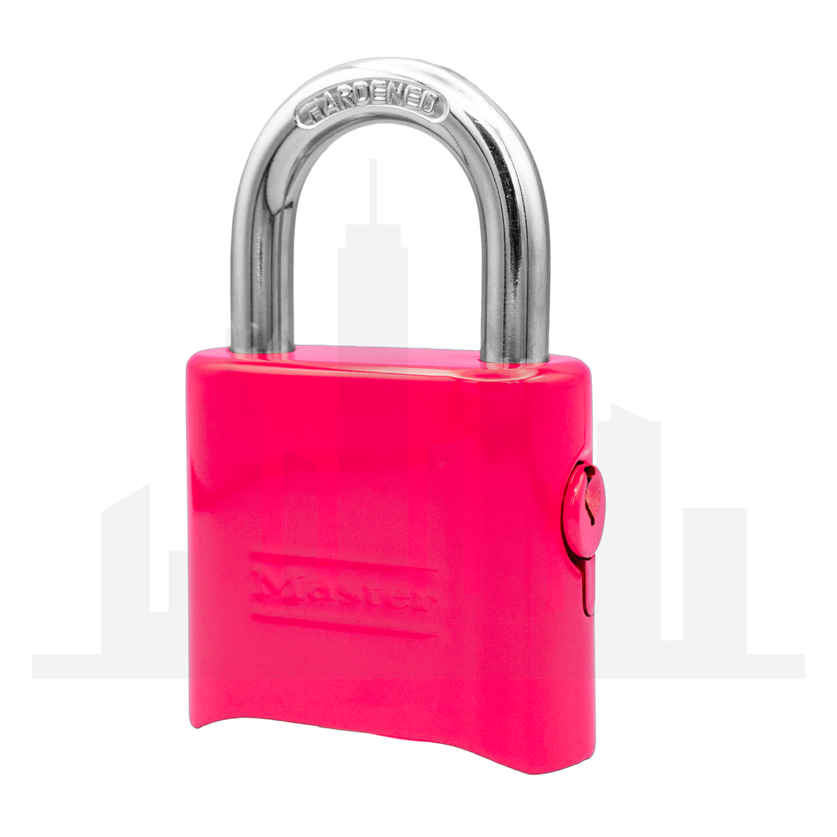 Master Lock 176 Powder Coated Neon Pink Resettable Combination Brass Padlock