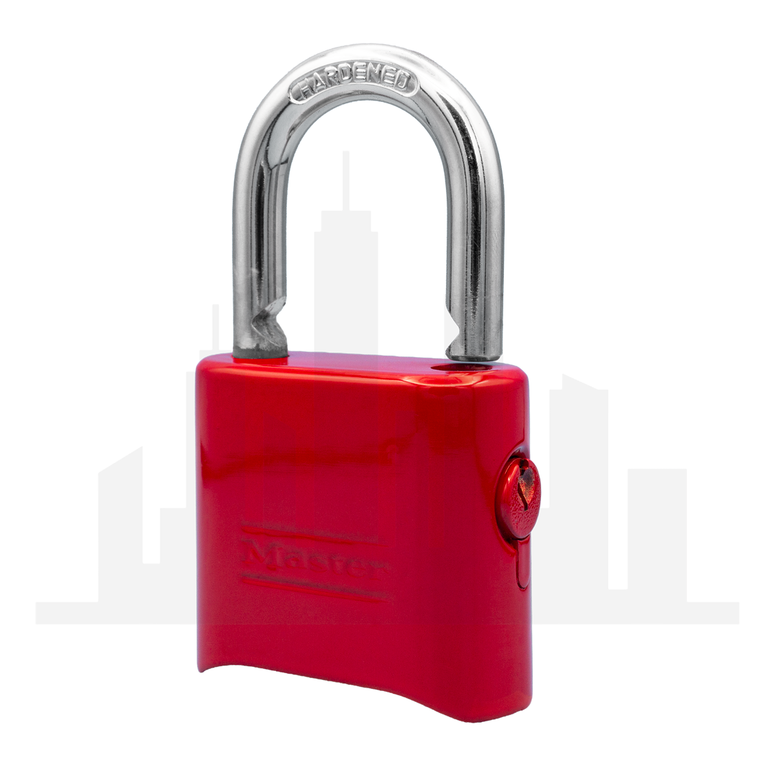 Master Lock 176 Powder Coated Red Resettable Combination Brass Padlock