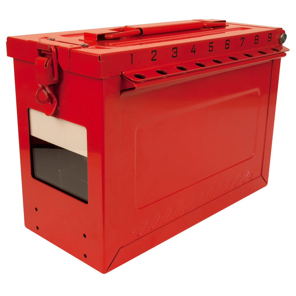 Master Lock S602 Large Portable Group Lock Box with Key Window & Rewritable Tag