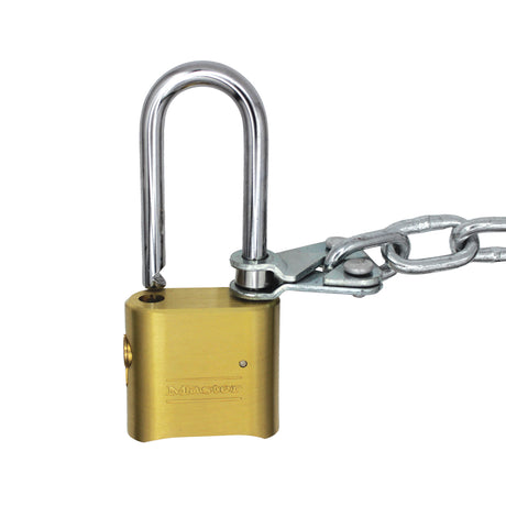 Save Lock & Master Lock 176 Resettable Combination Brass Padlock
