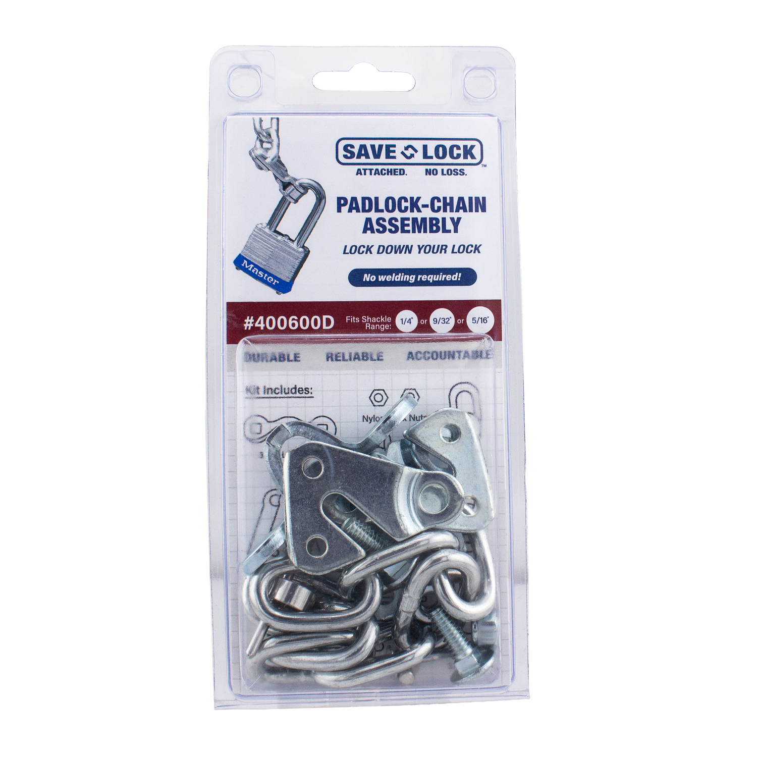 400600D 1/4" - 9/32" - 5/16" Save Lock™ Display Card Kit