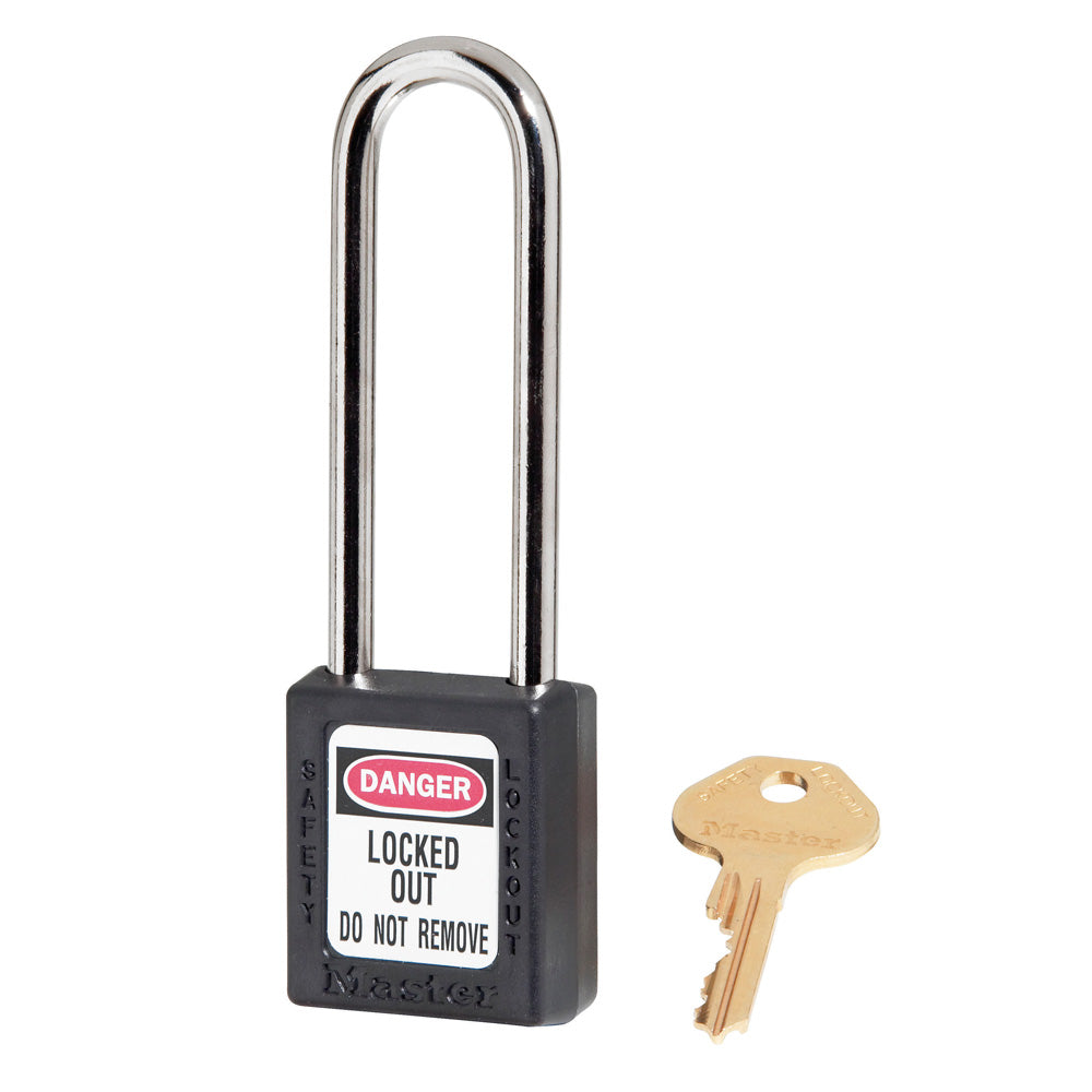 Master Lock 410 Zenex™ Thermoplastic Safety Padlock, 1-1/2" Wide with 3" Shackle