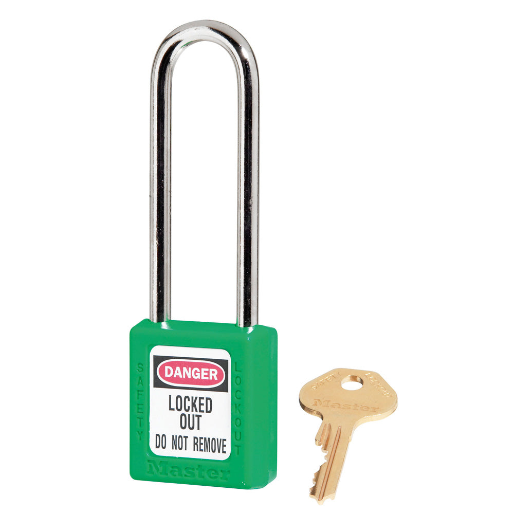 Master Lock 410 Zenex™ Thermoplastic Safety Padlock, 1-1/2" Wide with 3" Shackle