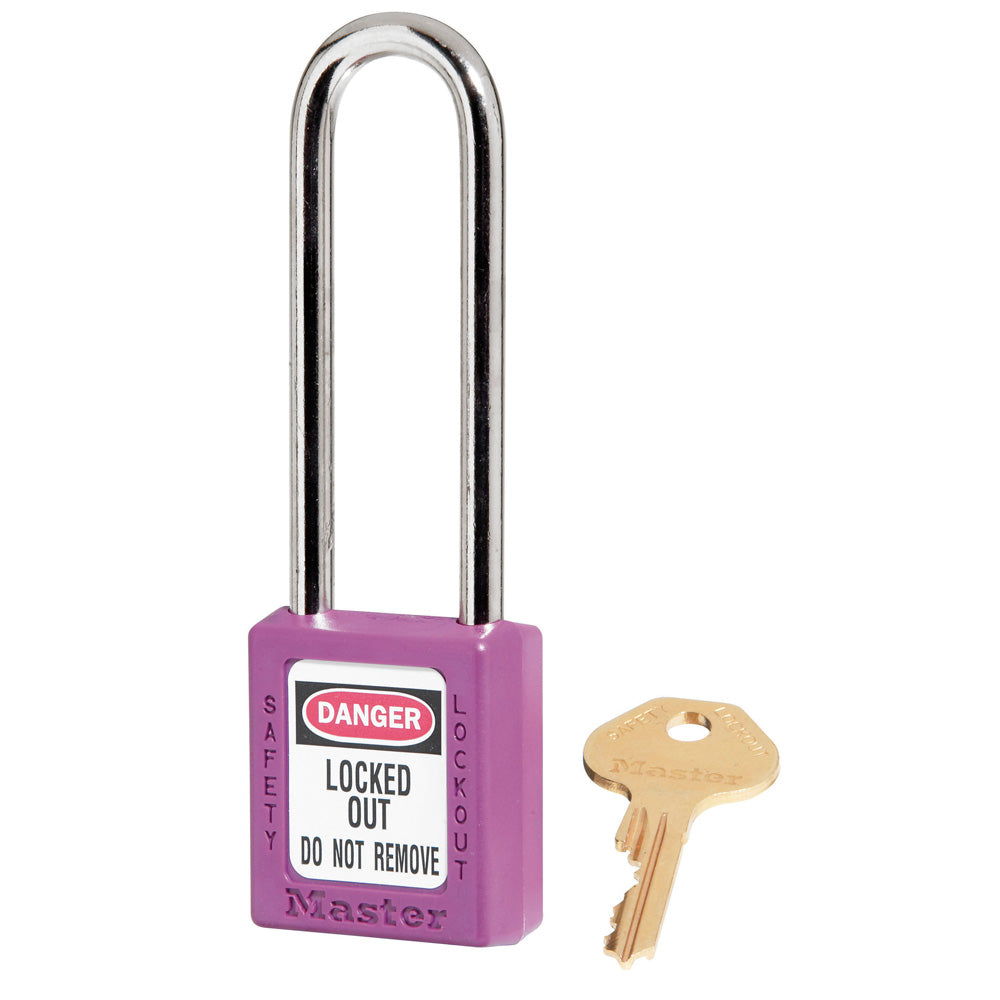 Master Lock 410 Zenex™ Thermoplastic Safety Padlock, 1-1/2" Wide with 3" Shackle