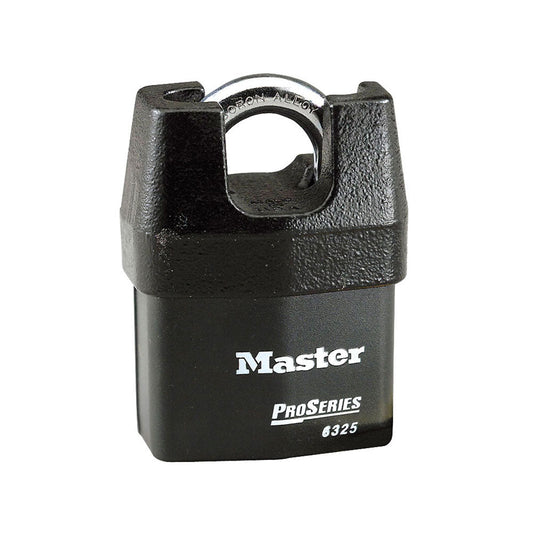 Master Lock 6325 ProSeries® Shrouded Laminated Steel Rekeyable Padlock 2-3/8in (60mm) Wide-Keyed-Master Lock-Keyed Different-3/4in (19mm)-6325