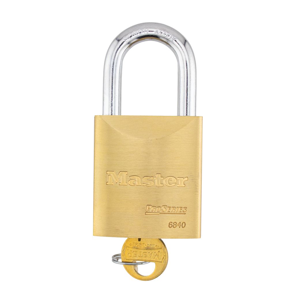 Master Lock 6840 ProSeries® Solid Brass Rekeyable Padlock 1-3/4" Wide