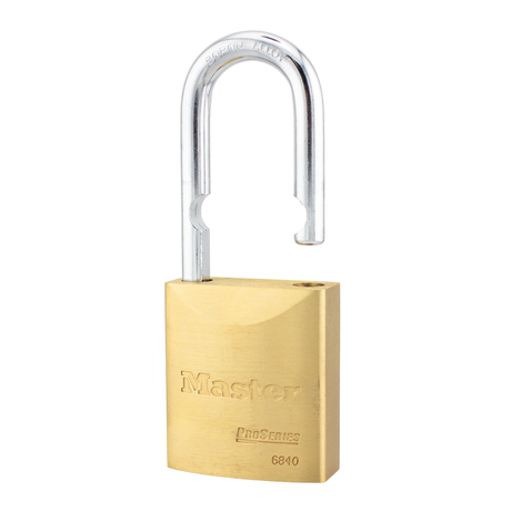 Master Lock 6840 ProSeries® Solid Brass Rekeyable Padlock 1-3/4" Wide