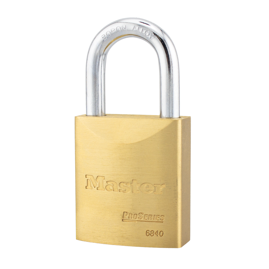 Master Lock 6840 ProSeries® Solid Brass Rekeyable Padlock 1-3/4" Wide