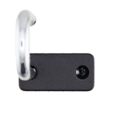 A1107PCBGRP-NORJ - Dual Powder Coated Black Grip & Neon Orange Aluminum Safety Padlock