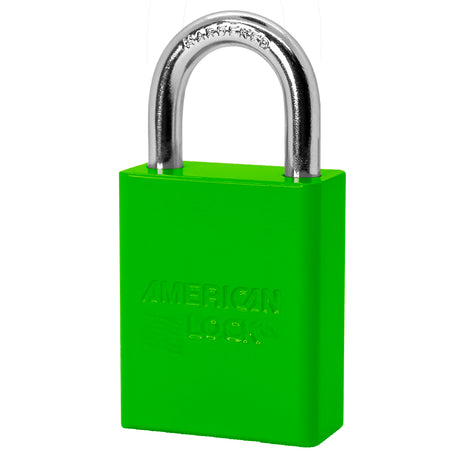 American Lock A1105 Powder Coated Aluminum Safety Padlock, 1-1/2" Wide with 1" Tall Shackle