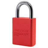 American Lock A1105 Powder Coated Aluminum Safety Padlock, 1-1/2" Wide with 1" Tall Shackle