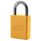 American Lock A1105 Powder Coated Aluminum Safety Padlock, 1-1/2" Wide with 1" Tall Shackle