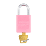 American Lock A1105PCBGM - Powder Coated Bubblegum Aluminum Safety Padlock