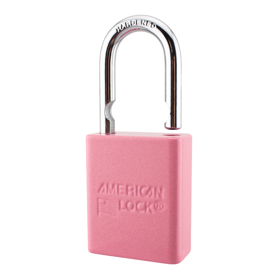 American Lock A1105PCBGM - Powder Coated Bubblegum Aluminum Safety Padlock