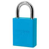 American Lock A1105 Powder Coated Aluminum Safety Padlock, 1-1/2" Wide with 1" Tall Shackle