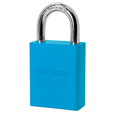 American Lock A1105 Powder Coated Aluminum Safety Padlock, 1-1/2" Wide with 1" Tall Shackle