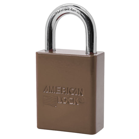 American Lock A1105 Powder Coated Aluminum Safety Padlock, 1-1/2" Wide with 1" Tall Shackle