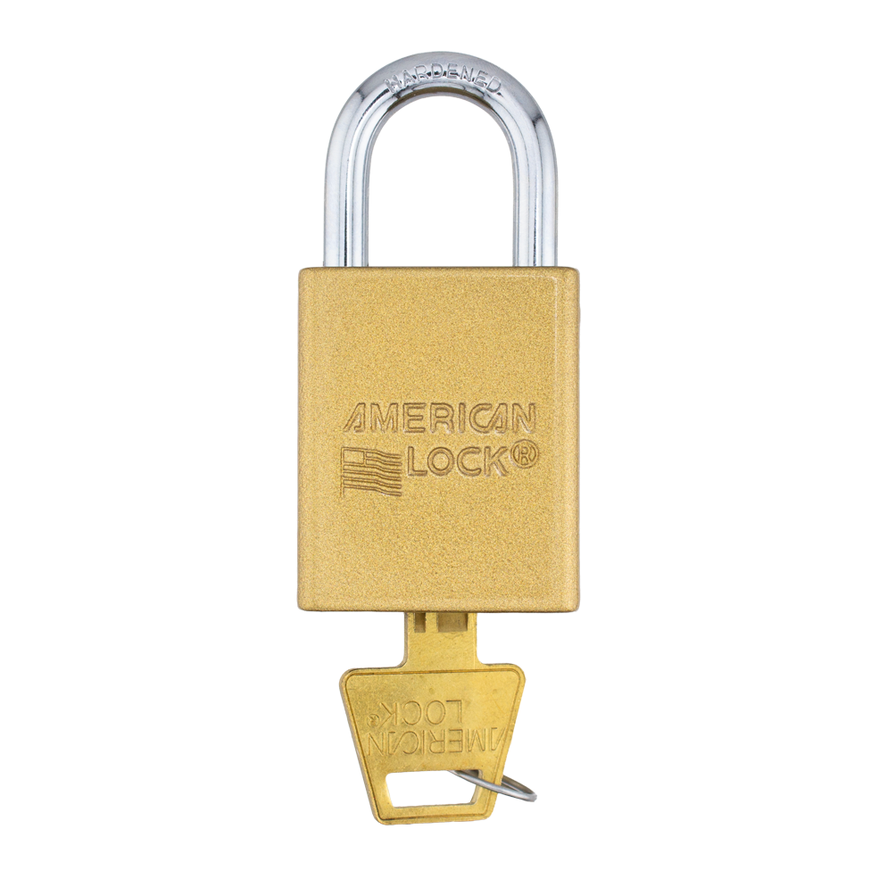 American Lock A1105 Powder Coated Aluminum Safety Padlock, 1-1/2" Wide with 1" Tall Shackle